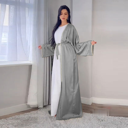 GLAMOUR OPEN ABAYA WITH INNER DRESS