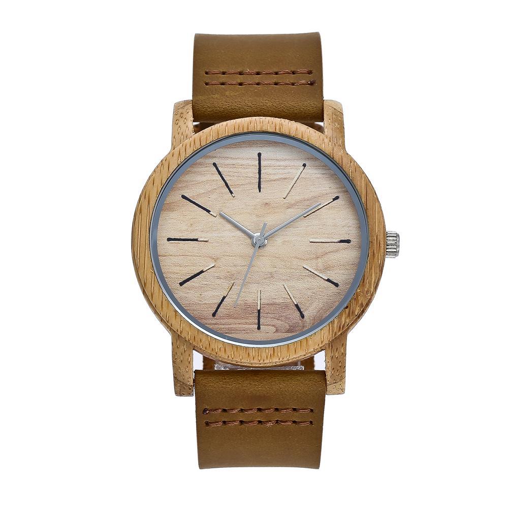 Men Bamboo watch - Hallafa This classy Bamboo watch for men offers a timeless appeal. #