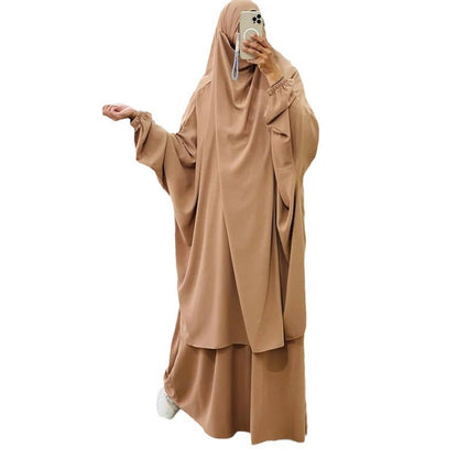 Khaki 2 piece jilbab