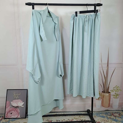 Light green 2 piece jilbab