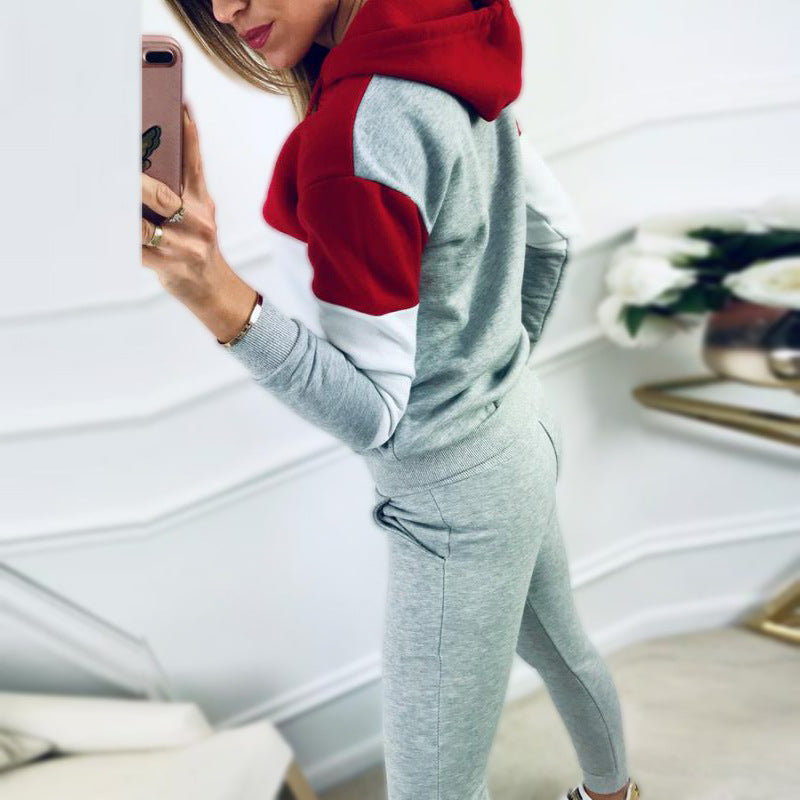 Women's sportswear hooded tracksuit