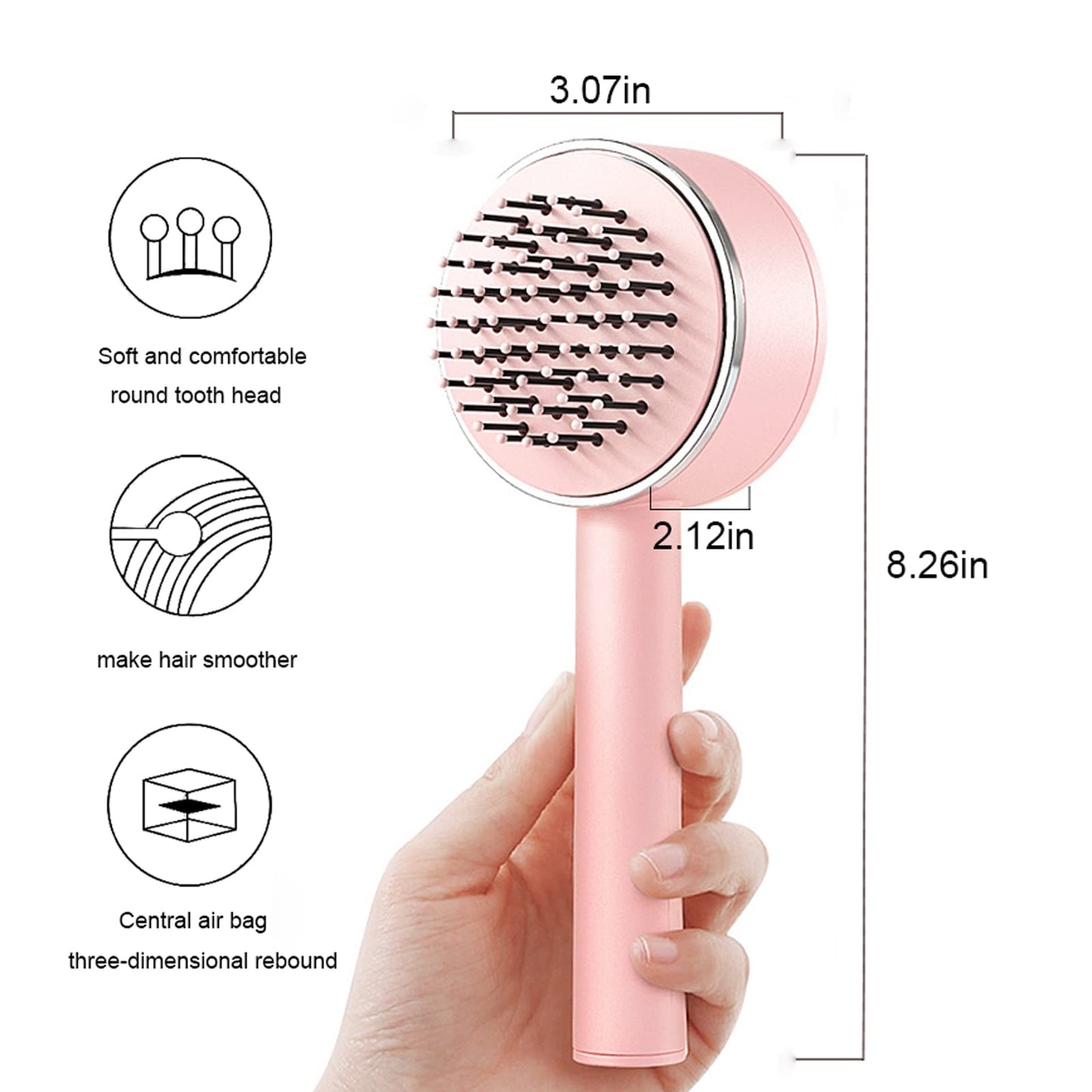 Women's Self-Cleaning Hairbrush