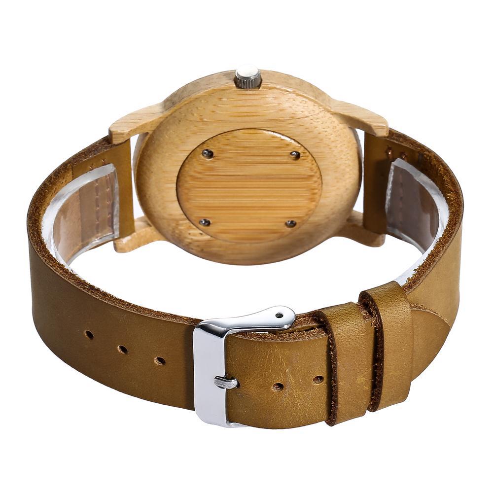 Men Bamboo watch - Hallafa This classy Bamboo watch for men offers a timeless appeal. #