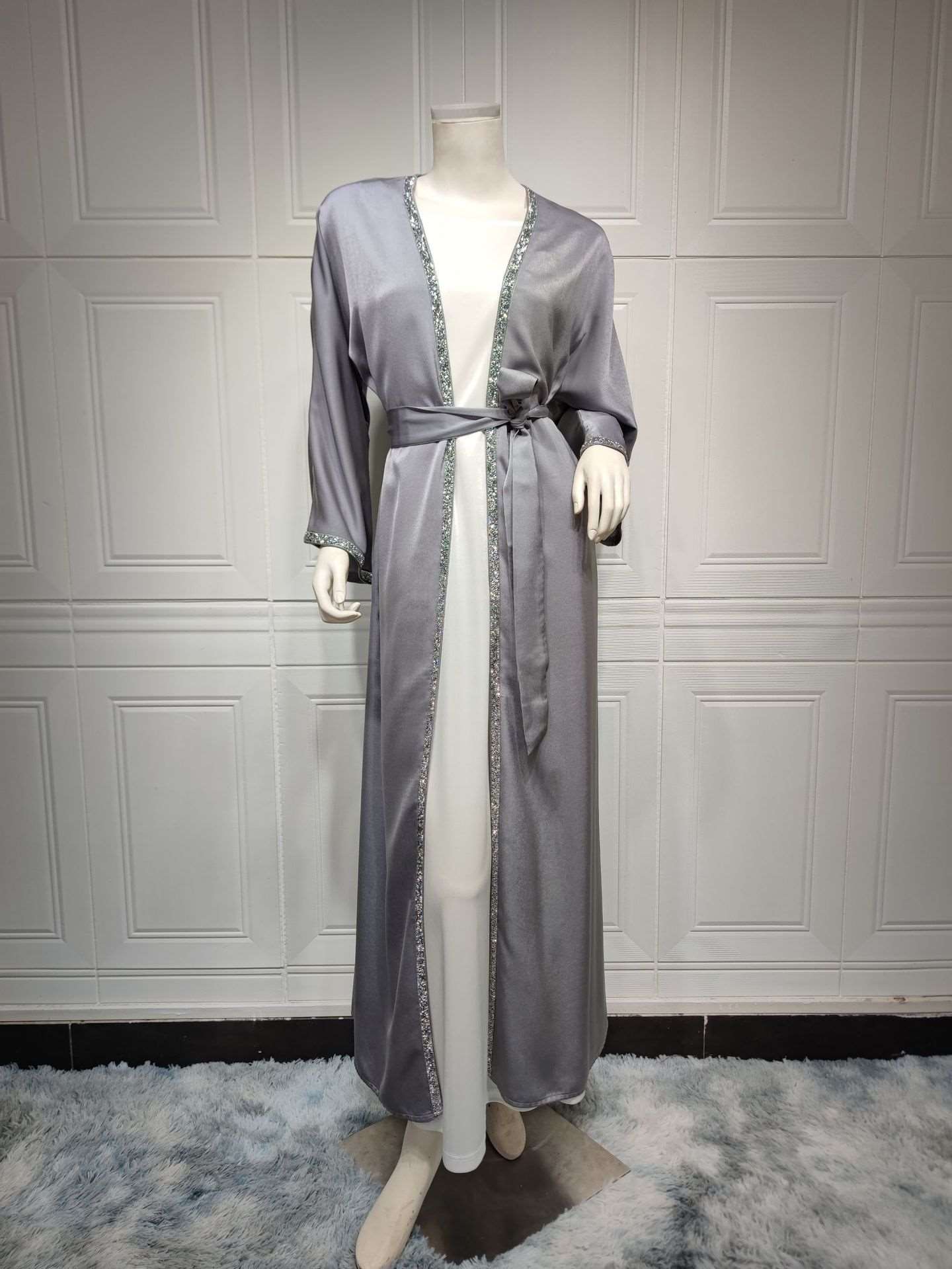 GLAMOUR OPEN ABAYA WITH INNER DRESS