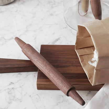 Black walnut solid wood rolling pin - Hallafa Black walnut solid wood rolling pin - you'll love using this for all your baking needs! Enjoy! · Material: North American black walnut · Specification: 30x3cm #