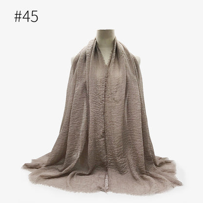 grey/brown Cotton bubble scarf/hijab