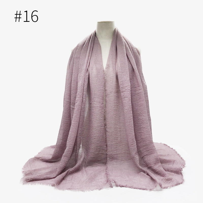 light purple Cotton bubble scarf/hijab