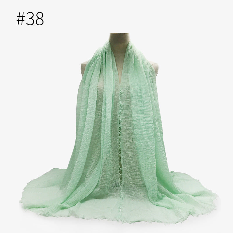 ocean green Cotton bubble scarf/hijab