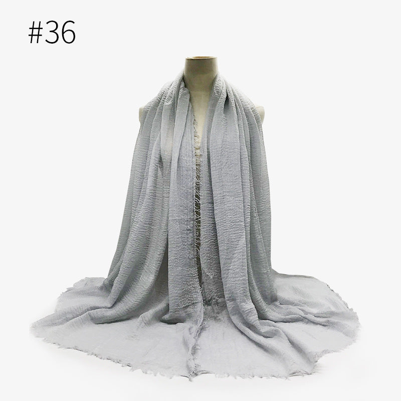 "silver grey Cotton bubble scarf/hijab"