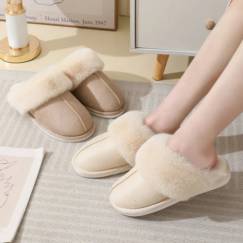 Cozy home slippers - Hallafa Cozy up in cuteness with these oh-so-snug slippers! You'll love the hug your toes get with each step, plus the grand range of sizes from 36-44. Perfect for spoiling yourself, or for sending a little love to your friends and fam. · Sole Material:PVC · Insole Material: Artificial Wool #