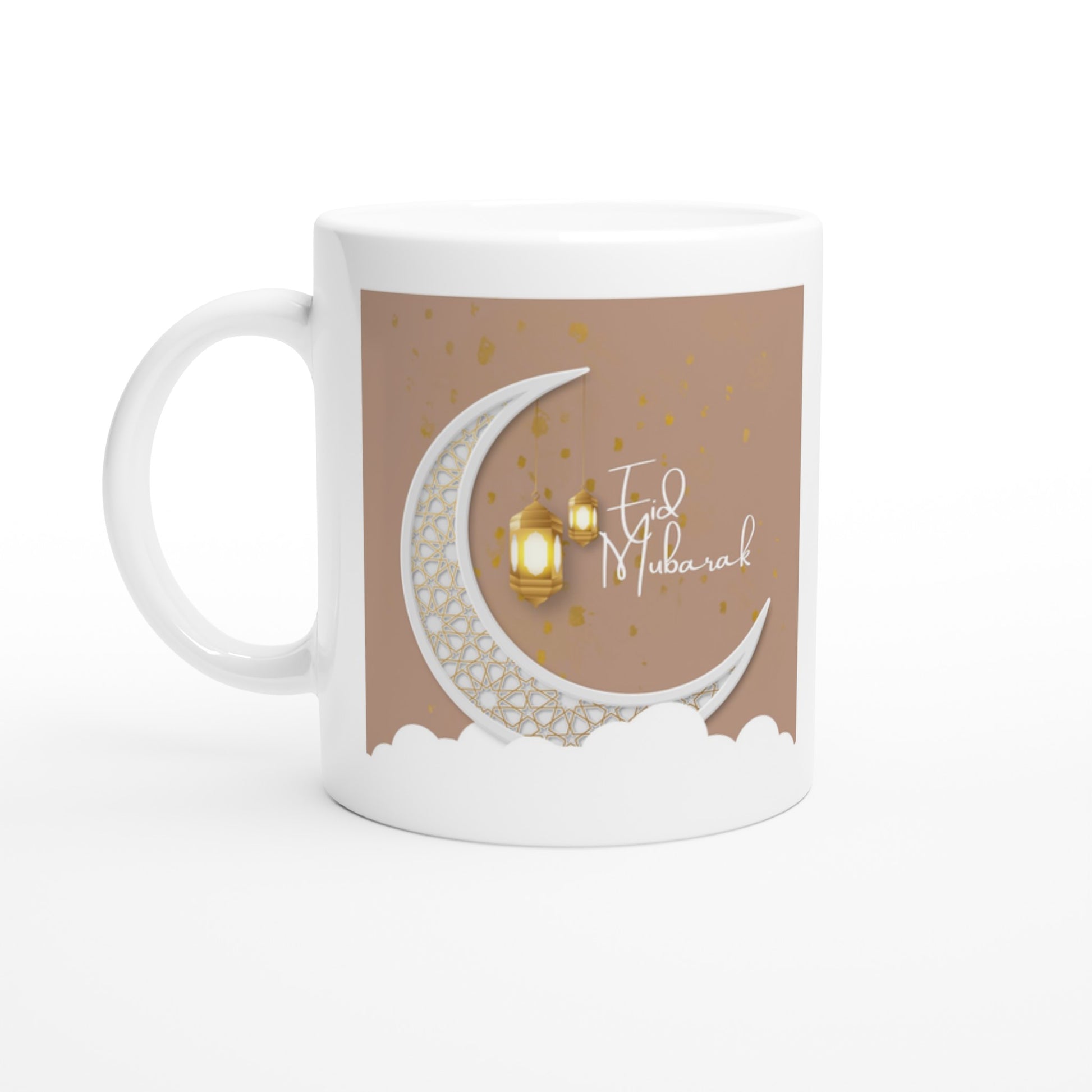 Eid Mubarak ceramic Mug White/Pink