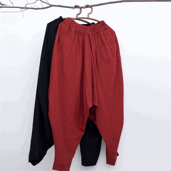 Men loose fit linen pants