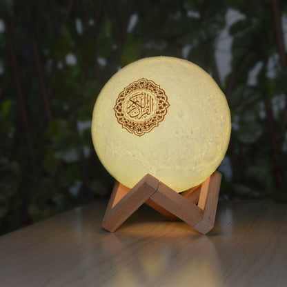 "Moon light quran bluetooth speaker."