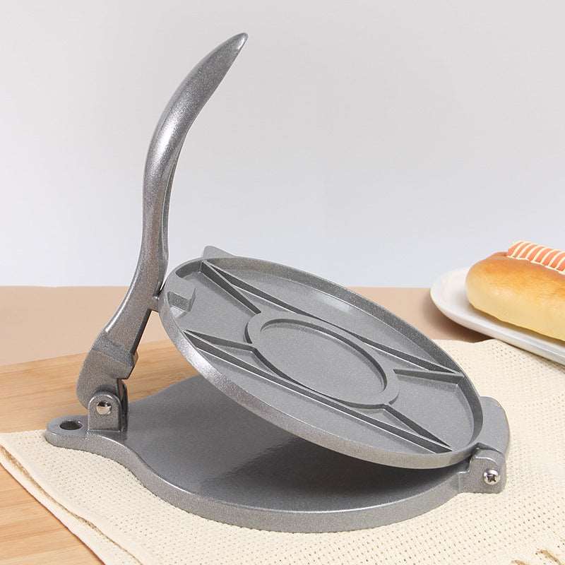 Multi-function bread press - Hallafa Stainless steel Multi-function bread press - make scrumptious flat breads, easily and quickly! Bake your favorites with this press - the perfect way to make tortillas. · Material: aluminum alloy #