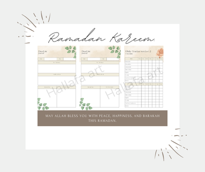 PRINTABLE RAMADAN PLANNER BUNDLE PINK Pages. 🌟 WHAT’S INCLUDED? 🌟
📖 Spiritual Growth & Reflection:
✔ Ashra 1-3 Reflection
✔ Dua Journal & Dua List Journal
✔ Quran Journey & Quran Tracker
✔ Laylat Al-Qadr (Last 10 Days) Reflection
✔ 30 Days Tarawih Challenge
✔ Sunnah Prayers Checklist (4 Weeks)
✔ Dhikr Tracker (4 Weeks)
🕌 Prayer & Worship Planning:
✔ Weekly Salah Tracker
✔ Ramadan Habits (30 Days)
Daily & Weekly Organization/ Ramadan Calendar:
✔ Ramadan Daily Planner (30 Days)
✔ Ramadan Goals Tracker
✔ R