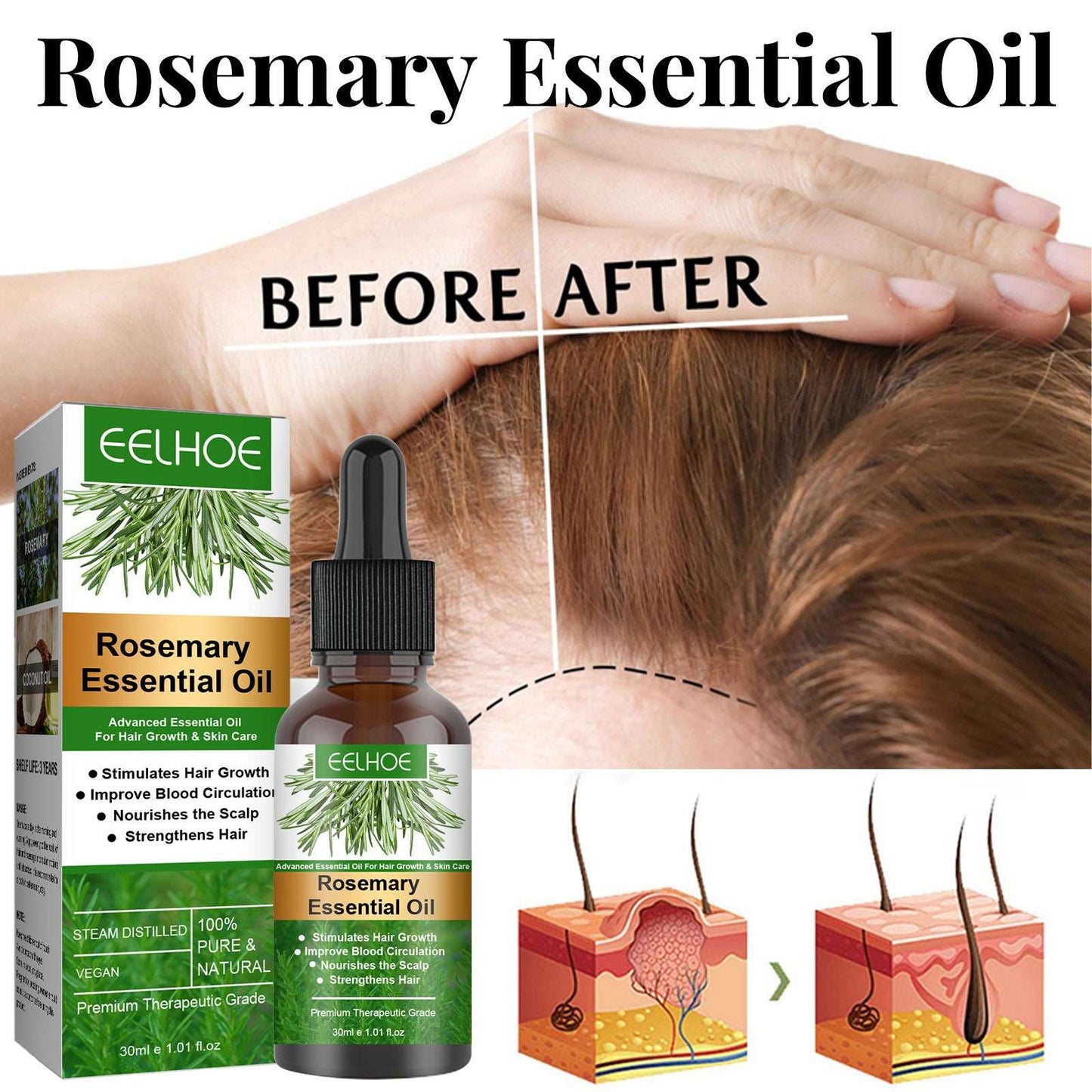 Rosemary hair care oil