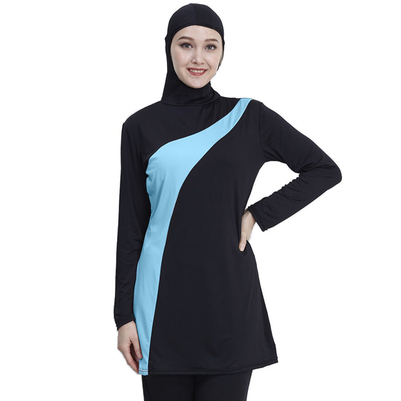 Women modest swimwear - Hallafa Muslim Women's Modest Swimwear. Full-Coverage Swimming Suit. Includes a Hooded Top & Pants. Fabric composition polyester (polyester) Fabric composition content: 95% 1. Choose the larger size if your size between two sizes. Please allow 2-3cm differences due to manual measurement. 2.As you know, the different computers display colors differently, the color of the actual item may vary slightly from the following images. #