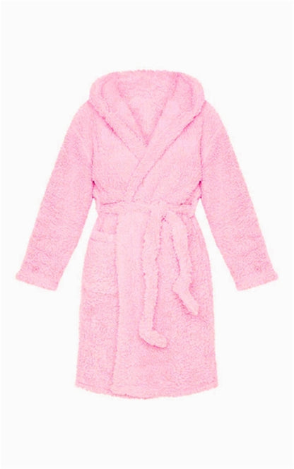 Women teddy morning robe - Hallafa Welcome the morn in cozy comfort with this Women's Teddy Morning Robe – it'll keep you feelin' warm! Size Information: Precautions: 1. Please allow 2-3Cm differences due to manual measurement. 2.As you know, The different computers display colors differently, The color of the actual item may vary slightly from the following images. #